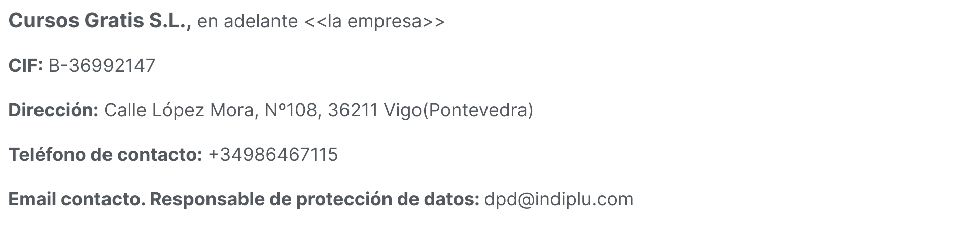 cursos gratis desempleados elche política de privacidad